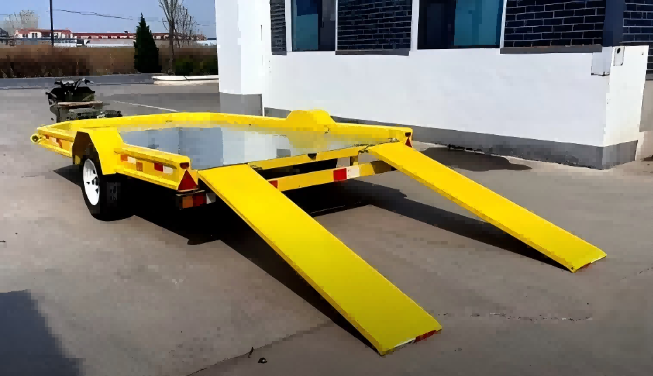1,5-tons enkeltakslet fladvogn