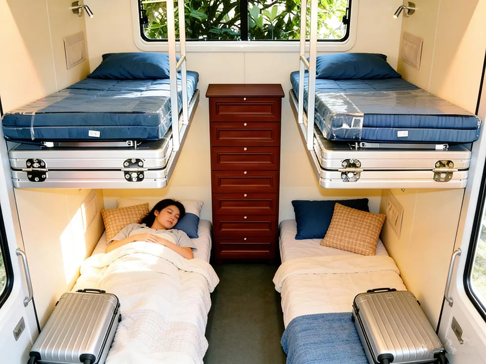 Foldable Bed in the Vehicle